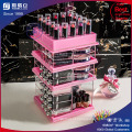 Rose Red Acrylic Makeup e Lipstick Organizer Gloss Organizer